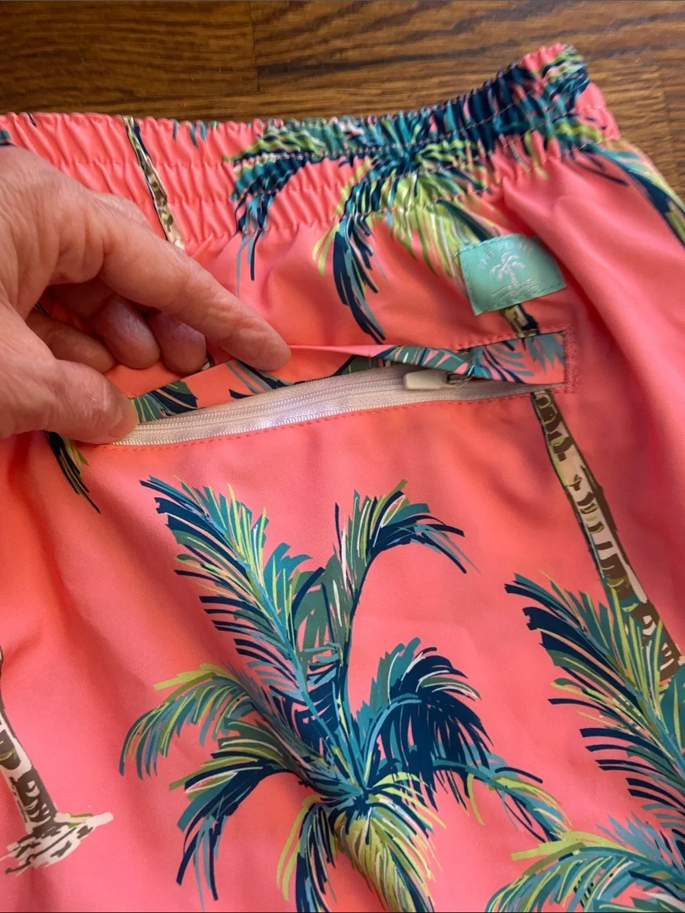 Free‎ Planet Coral Palm Print Swim Trunks XLarge, NWT, Beach, Swimwear, Tropical